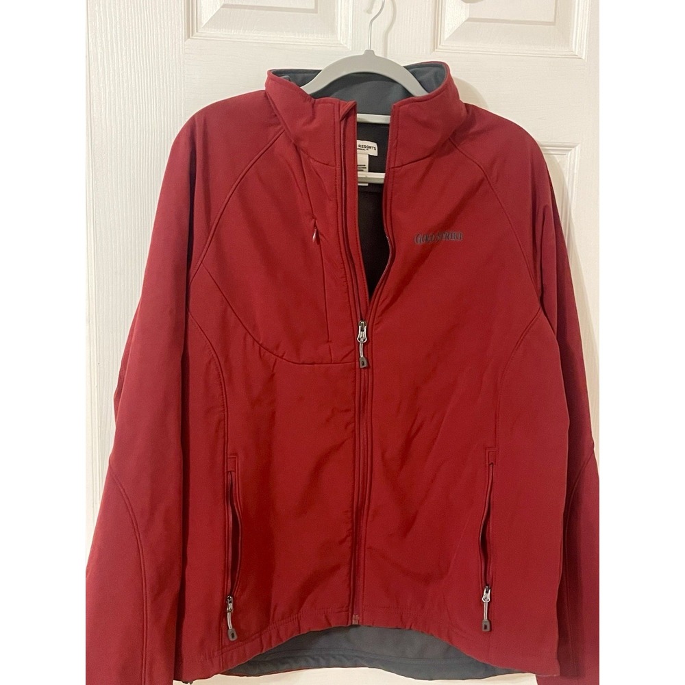 MGM Resort Jacket Grand Resort Red Maroon 2XL Casino Coat Gold Strike